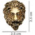 LUCKY JEWELLERY Designer Antique Gold Oxidised Plating Lion Face Shaped Brooch/Lapel Pin for Men   Women