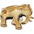 LUCKY JEWELLERY Designer Gold Plating Elephant Design Green Meenakari Enamel Brooch Saree Pin For Men  Women