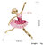 LUCKY JEWELLERY Designer Gold Plating Magenta  Pink Meenakari Dancing Doll Unisex Brooch Pin For Women/Girls/Men