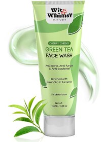 Wit and Whimsy Green Tea Anti-acne, Antifungal  Anti-bacterial Face Wash (100 ml)