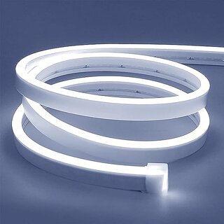                       Led Neon Strip Lights 16.5Ft-Waterproof Indoor/Outdoor For Home Decoration  Custom Sign-White (12V) 5 meters                                              