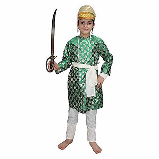                       Kaku Fancy Dresses National Hero Shivaji Costume For Boys  Republic Day Independence Day, Maharashtra Day                                              