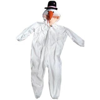                       Kaku Fancy Dresses Fairy Tales Snowman With Hood Costume For Christmas Party Theme Party - White  Red,                                              