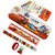 Kit Car - 6 in 1 School Supply Cartoon Printed Stationary Kit for Boys and Girls Pencil Pen Book Eraser Sharpener.