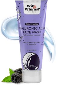 Wit and Whimsy Hyaluronic Acid Face Wash With Mulberry Extract For Skin Brightening  Hydrating (100 ml)