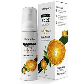                       Sheopal's Vitamin C Foaming Face Wash for Oily Skin and Acne Prone Skin | Brightening Face Wash for Women and Men - 100 ml                                              