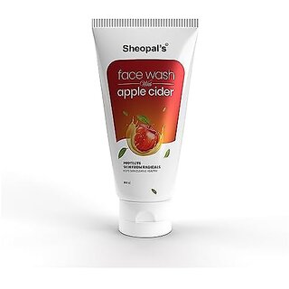                       Sheopal's Apple Cider Face Wash | Radical & Irritation-Free Clean Skin | Fades Tan & Spots | Sulphate & Paraben Free | All Skin Types - 100ml                                              