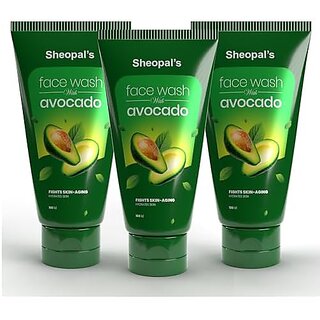                       Sheopal's Avocado Face Wash - Natural Anti-Aging & Oil-Control Solution, Hydrates Skin - Sulphate & Paraben Free, 100ml                                              