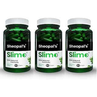                       Sheopal's Slimo Pure & Natural Green Coffee Extract (Chlorogenic acid) Capsule For Men And Women - Pack of 3                                              