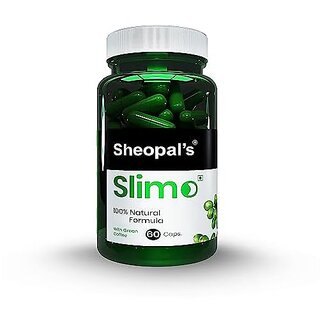                       Sheopal's Slimo Pure & Natural Green Coffee Extract (Chlorogenic acid) Capsule For Men And Women - 60 Capsule                                              
