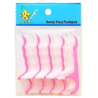                       3in1 Dental Tooth Cleaning Dental Floss Toothpicks Plastic Set for Clean Teeth Fresh Breath and Healthy Gums (Pack of 2                                              