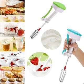 Power-Free Hand Blender and Beater with High Speed Operation for Curd (Multi)