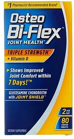 Bi-Flex Triple Strength + Vitamin D, Coated Tablets, 80 Count
