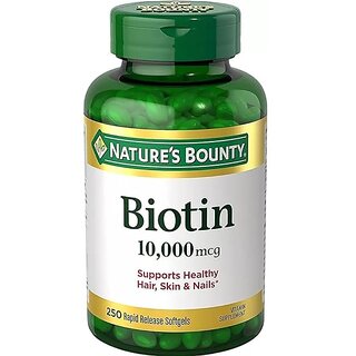                       Biotin 10,000 mcg, 250 Rapid Release Softgels                                              