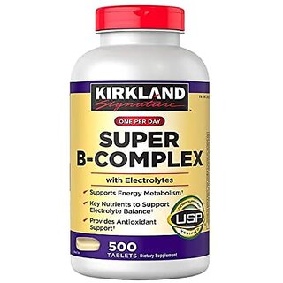                       Kirkland Super B-Complex with Electrolytes, 500 Tablets                                              