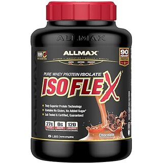                       ISOFLEX Whey Protein Isolate, Strawberry - 5 lb - 27 Grams of Protein Per Scoop - Zero Fat & Sugar - 99% Lactose Free - Gluten Free & Soy Free - Approx. 75 Servings (Chocolate)                                              