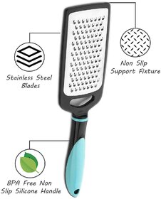 Seema Kitchenware Stainless Steel Cheese Grater for Cheese,Ginger Slicer, Vegetable, Fruit Grinder(B)(Multicolor- 1 Pcs)