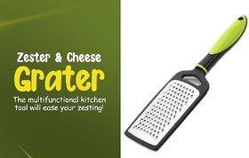 S.S.B Stainless Steel Cheese Grater for Cheese,Ginger Slicer, Vegetable, Fruit Grinder (G) (Multicolor- 1 Pcs)