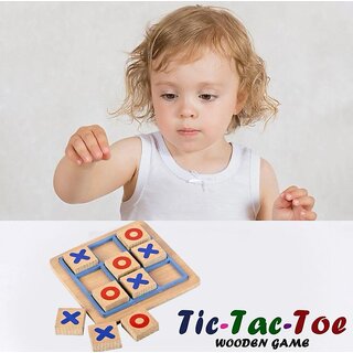                       S.K.  Wooden Tic Tac Toe Board Game Strategy GameParty GameOutdoor  Indoor Game for Kids and Adults(Pack of 1)                                              