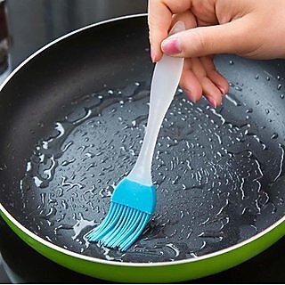 S.K. Multi-Purpose Silicone Durable Oil Cooking Brush Spatula for Grilling,Baking,Tandoor,BBQ(Multicolor,Set of 2) S.K. Multi-Purpose Silicone Durable Oil Cooking Brush Spatula for Grilling,Baking,Tandoor,BBQ(Multicolor,Set of 2)