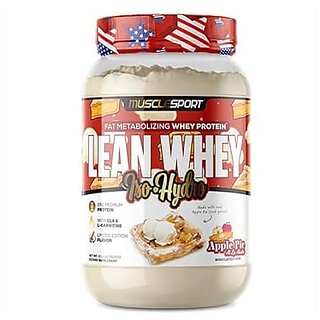                       MUSCLEPORT LEAN WHEY PROTEIN ISO HYDRO 2LBS FAT METABOLIZING WHEY PROTEIN (Apple)                                              