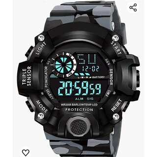                       Multi-Fuctional Automatic Digital Watch Shockproof Digital Watch New Functional Sport Digital Watch                                              