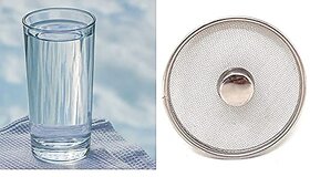 S.K. Stainless Steel Glass Cover/Cup Cover/Tea Cover/Net Cover/Food Cover/Multipurpose Cover 4 Piece Set (4 Inch)