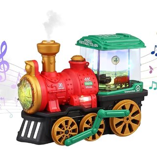                       Light Muisc Spray Train Set Toy-1Pc                                              