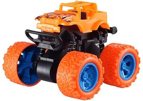 Mannat Small Off Road 4x4 Car  Mini Sports Super Car  Pull Back Toy  Toy for Kids to Play in Home  Set of 1 (Orange)