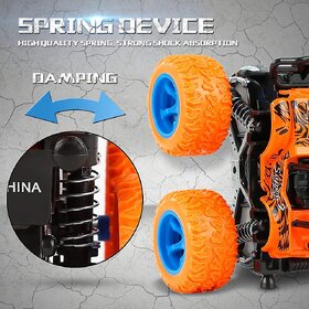 S.S.B Small Off Road 4x4 Car  Mini Sports Super Car  Pull Back Toy  Toy for Kids to Play in Home  Set of 1 (Orange)