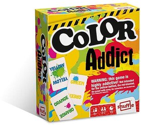 Mannat Shuffle Color Addict Card Game, Cards Game for 7+ years kids, Set of 1 (110 Colourful Cards)