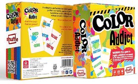 S.K. Shuffle Color Addict Card Game, Cards Game for 7+ years kids, Set of 1 (110 Colourful Cards)