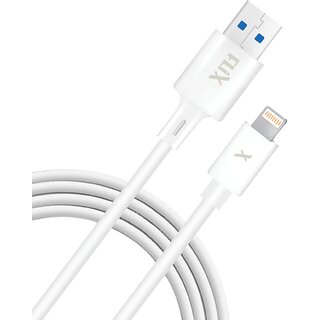                       FLiX (Beetel USB to Lightning PVC Data Sync  12W(2.4A) Fast Charging Cable for iPhones                                              