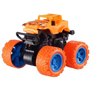                       Mannat Small Off Road 4x4 Car  Mini Sports Super Car  Pull Back Toy  Toy for Kids to Play in Home  Set of 1 (Orange)                                              