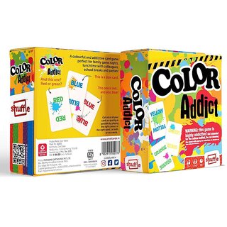                       S.K. Shuffle Color Addict Card Game, Cards Game for 7+ years kids, Set of 1 (110 Colourful Cards)                                              