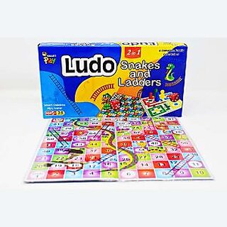                       Mannat Classic Strategy Game Ludo for 5+ Years Kids (Small), Snake  Ladder Game for kids and Adults, Set of 1                                              