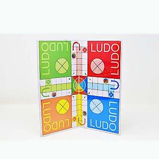                       S.S.B Classic Strategy Game Ludo for 5+ Years Kids (Small), Snake  Ladder Game for kids and Adults, Set of 1                                              