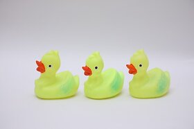 Manav Enterprises Duck (3 Pcs) Squeezy Toys Bath Toy (Multicolor)