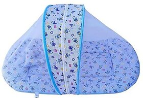 Manav Enterprises Baby Bed Cum Mattress For Babies (Fabric, Blue)