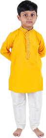 Kurta pyjama for kids Yellow  White