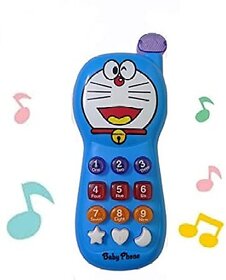 Manav Enterprises Doremon Musical Mobile Toys For Kids (Multicolor)