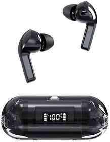 Digimate Transbud  Earbuds With Charging Case 6 Hours Play Time Bluetooth Version 5.3 With MIC (DG-EP02, Black)