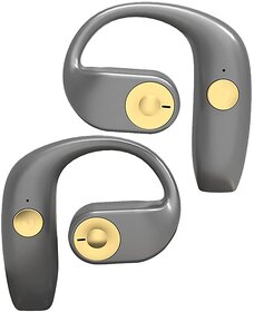 Digimate Bluetooth Headset 12 Hours Play Time Bluetooth Version 5.2 With MIC (DG-BH01, Gray)