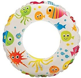 Manav Enterprises Swimming Ring Swim Tube For Kids 51Cm Inflatable Swimming Safety Tube (Multicolor)