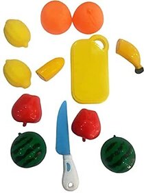 Hmv Fruit  Vegetable Realistic Sliceable Chopper Play Kitchen Toy Set For Kids