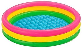 Manav Enterprises Big Size Inflatable Swimming Pool For Kids - 5 Feet Inflatable Swimming Pool (Multicolor)