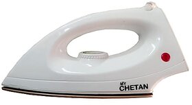 MyChetan Shiny Dry Iron 750W Plastic and Aluminium Dry Iron With Non-Stick Coated Sole Plate