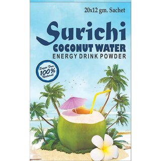                       SURICHI COCONUT WATER ENERGY DRINK POWDER 10GM PACK-20                                              