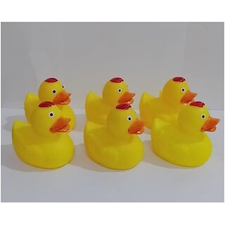                       Manav Enterprises Wing Duck 6Pcs Set Squeezy Toy Bath Toy (Multicolor)                                              