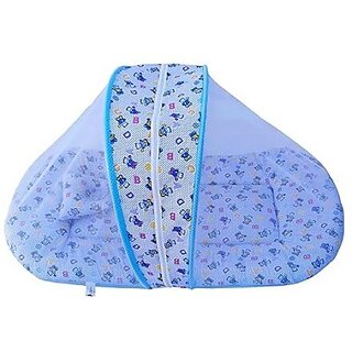                       Manav Enterprises Baby Bed Cum Mattress For Babies (Fabric, Blue)                                              